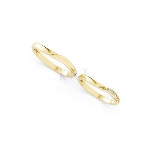 NHẪN CƯỚI A217 Vàng Gold thiết kế tinh xảo, độc đáo