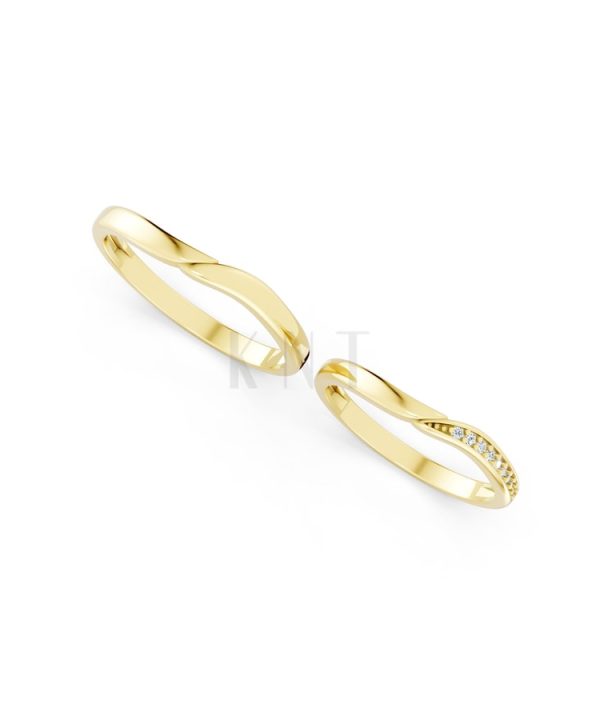 NHẪN CƯỚI A217 Vàng Gold thiết kế tinh xảo, độc đáo