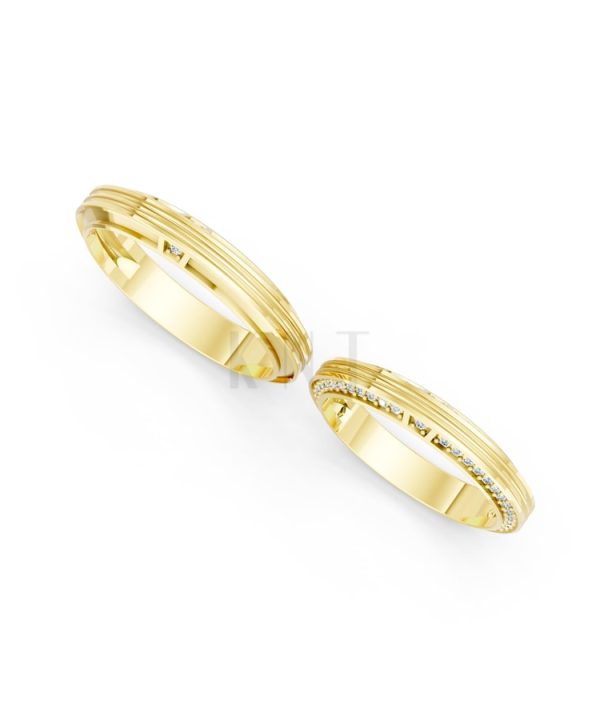 NHẪN CƯỚI A237 Vàng Gold thiết kế tinh xảo, độc đáo