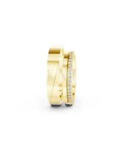 NHẪN CƯỚI A245 Vàng Gold thiết kế phá cách, sang trọng