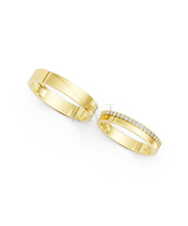 NHẪN CƯỚI A245 Vàng Gold thiết kế tinh xảo, độc đáo