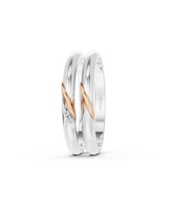 NHẪN CƯỚI A252 phối màu Dual Color phong cách trẻ trung, nổi bật