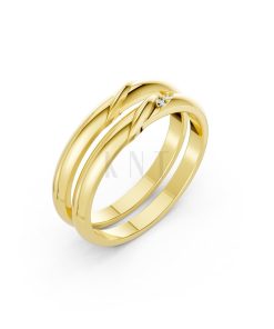 NHẪN CƯỚI A252 Vàng Gold thiết kế tinh tế, sang trọng