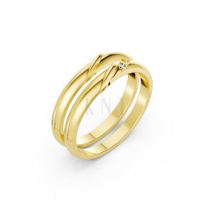NHẪN CƯỚI A252 Vàng Gold thiết kế tinh tế, sang trọng