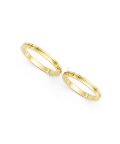 NHẪN CƯỚI A254 màu Vàng Gold thiết kế tinh xảo, độc đáo
