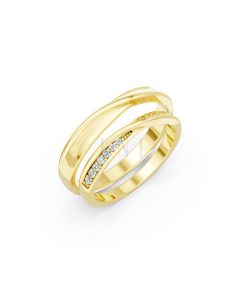 Nhẫn cưới A258 Vàng Gold thiết kế tinh tế, sang trọng