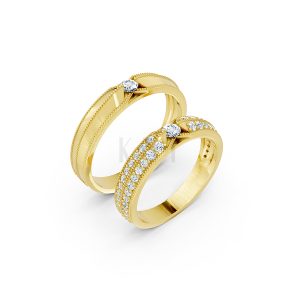 Nhẫn cưới A261 Vàng Gold thiết kế tinh tế, sang trọng