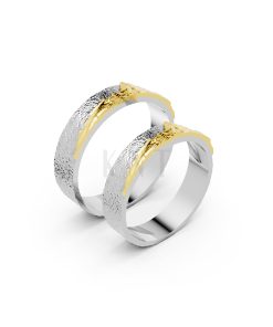 Nhẫn cưới Horizon A266 phối màu Dual Color họa tiết ấn tượng, cá tính