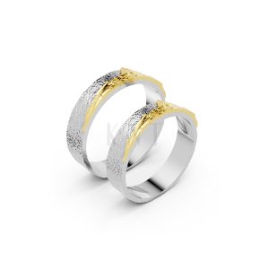 Nhẫn cưới Horizon A266 phối màu Dual Color họa tiết ấn tượng, cá tính