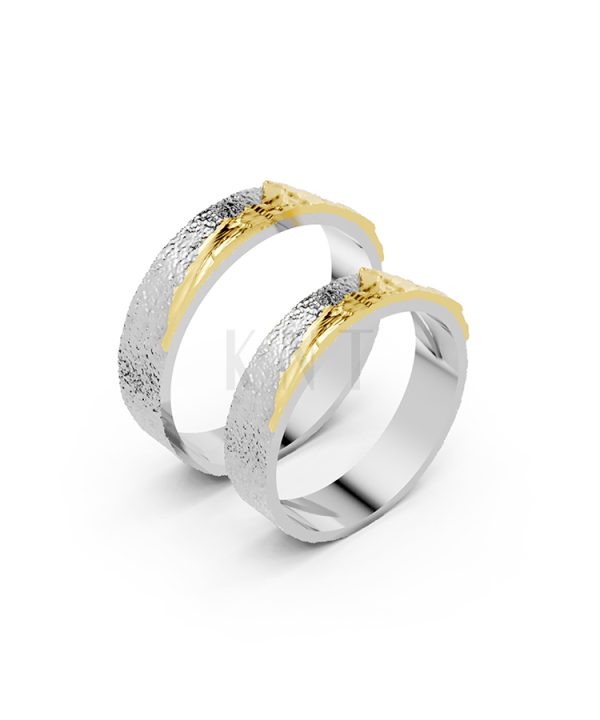 Nhẫn cưới Horizon A266 phối màu Dual Color họa tiết ấn tượng, cá tính
