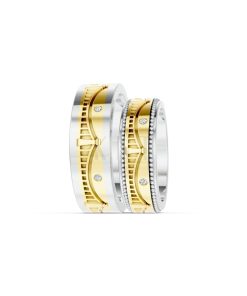 Nhẫn Cưới Collab Hungary – CL33 phối màu Dual Color phong cách trẻ trung, nổi bật