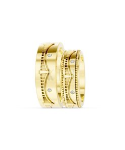 Nhẫn Cưới Collab Hungary – CL33 Vàng Gold vàng 10K/14K/18K/607 cao cấp, thanh lịch