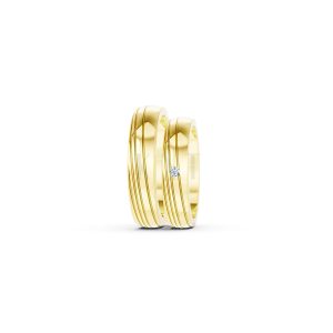 Nhẫn cưới E485 màu Vàng Gold vàng 10K/14K/18K/607 cao cấp, thanh lịch