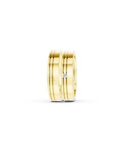 Nhẫn cưới E493 màu Vàng Gold vàng 10K/14K/18K/607 cao cấp, thanh lịch