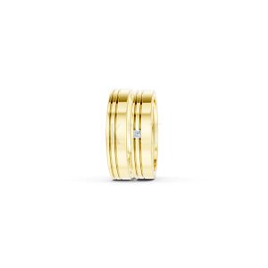 Nhẫn cưới E493 màu Vàng Gold vàng 10K/14K/18K/607 cao cấp, thanh lịch