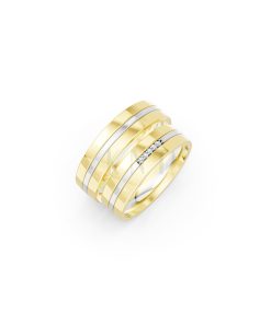 Nhẫn cưới E494 phối màu Dual Color họa tiết ấn tượng, cá tính