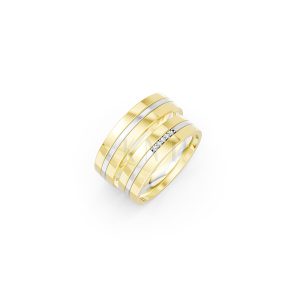 Nhẫn cưới E494 phối màu Dual Color họa tiết ấn tượng, cá tính