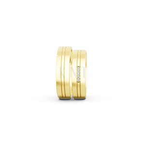 Nhẫn cưới E494 màu Vàng Gold vàng 10K/14K/18K/607 cao cấp, thanh lịch