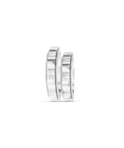 Nhẫn cưới E840 phong cách tối giản, hình khối đa giác màu vàng trắng White Gold vàng sáng bóng, thiết kế trẻ trung