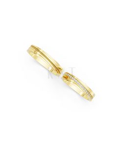 Nhẫn cưới E844 màu Vàng Gold vàng 10K/14K/18K/607 cao cấp, thanh lịch