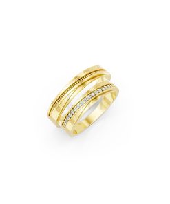 Nhẫn cưới E844 màu Vàng Gold thiết kế tinh tế, sang trọng