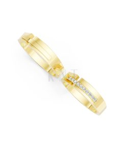 Nhẫn cưới E870 Vàng Gold thiết kế phá cách, sang trọng