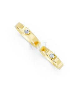 Nhẫn cưới E890 Vàng Gold thiết kế phá cách, sang trọng