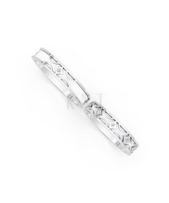 Nhẫn Cưới Collab Ceramic - E895 màu vàng trắng White Gold kiểu dáng cá tính, hiện đại