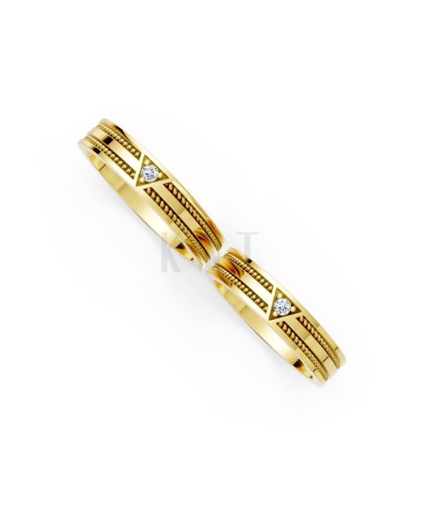 Nhẫn cưới F309 Vàng Gold thiết kế tinh xảo, độc đáo