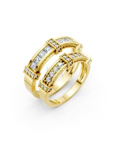 Nhẫn cưới F318 Vàng Gold thiết kế tinh tế, sang trọng