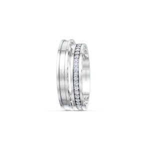 Nhẫn cưới F323 vàng trắng White Gold thiết kế trẻ trung, hiện đại