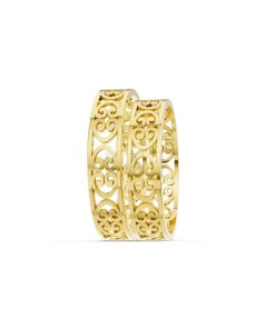 Nhẫn cưới F39 Vàng Gold thiết kế phá cách, sang trọng