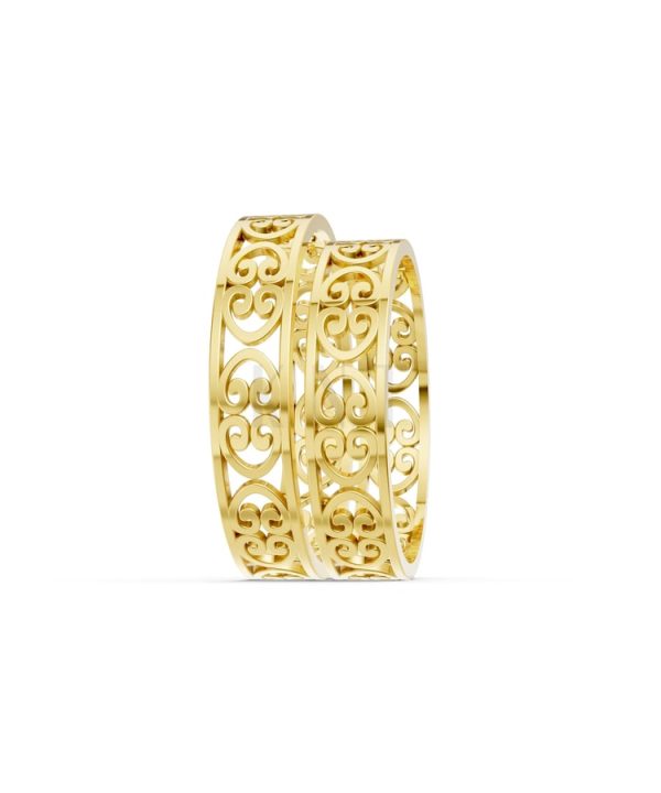 Nhẫn cưới F39 Vàng Gold thiết kế phá cách, sang trọng