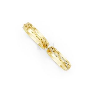 Nhẫn cưới F62 Vàng Gold vàng 10K/14K/18K/607 cao cấp, thanh lịch