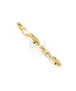Nhẫn cưới H114 Vàng Gold thiết kế phá cách, sang trọng