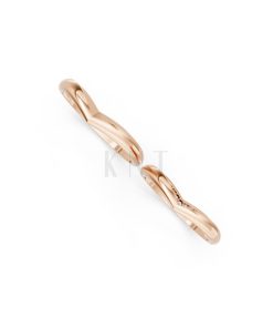 Nhẫn cưới kim cương H117 vàng hồng Rose Gold phong cách trẻ trung, nổi bật