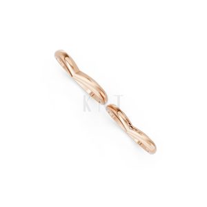 Nhẫn cưới kim cương H117 vàng hồng Rose Gold phong cách trẻ trung, nổi bật