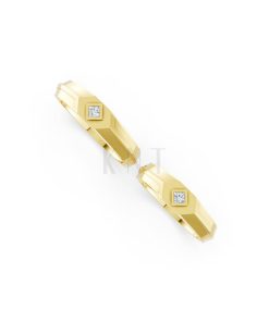 Nhẫn cưới H4 màu Vàng Gold thiết kế phá cách, sang trọng