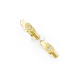 Nhẫn cưới H4 màu Vàng Gold thiết kế phá cách, sang trọng