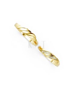 Nhẫn cưới H41 màu Vàng Gold vàng 10K/14K/18K/607 cao cấp, thanh lịch