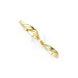 Nhẫn cưới H41 màu Vàng Gold vàng 10K/14K/18K/607 cao cấp, thanh lịch