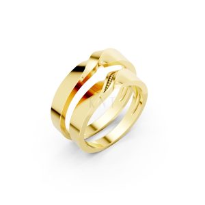 Nhẫn cưới H50 màu Vàng Gold thiết kế tinh tế, sang trọng