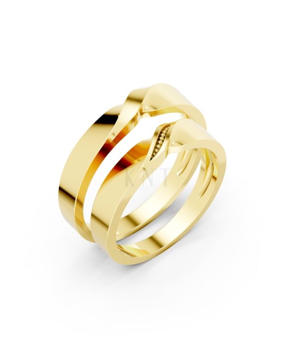 Nhẫn cưới H50 màu Vàng Gold thiết kế tinh tế, sang trọng