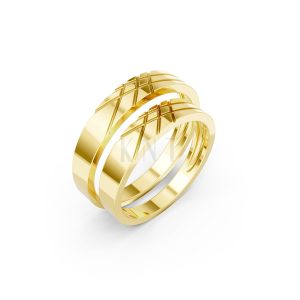 Nhẫn cưới H65 Vàng Gold thiết kế tinh tế, sang trọng