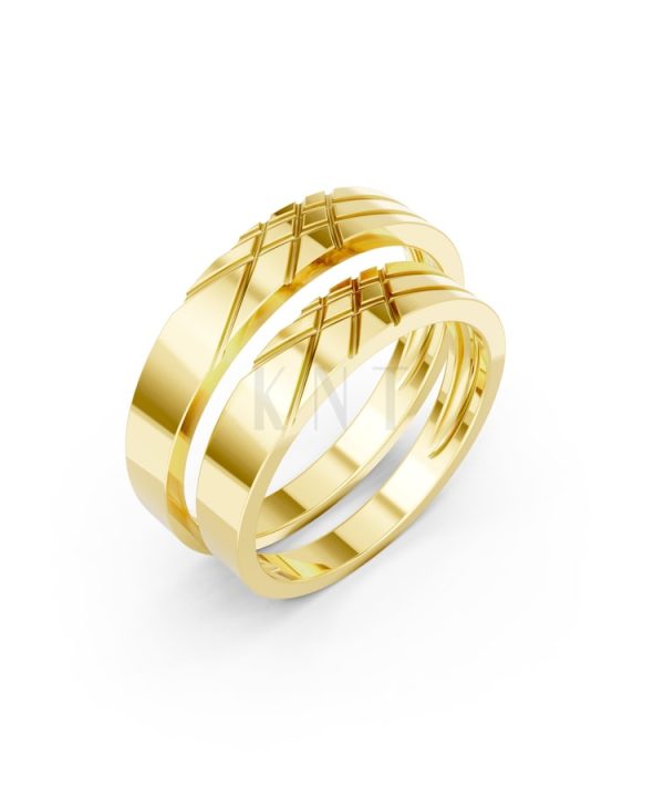 Nhẫn cưới H65 Vàng Gold thiết kế tinh tế, sang trọng