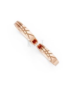 Nhẫn cưới H65 vàng hồng Rose Gold phong cách trẻ trung, nổi bật