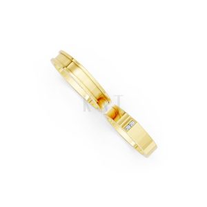 Nhẫn Cưới Collab Ceramic – H77 Vàng Gold vàng 10K/14K/18K/607 cao cấp, thanh lịch