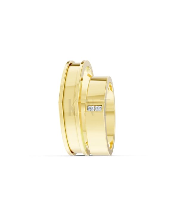 Nhẫn Cưới Collab Ceramic – H77 Vàng Gold thiết kế phá cách, sang trọng