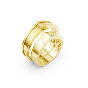 Nhẫn Cưới Collab Ceramic – H77 Vàng Gold thiết kế tinh tế, sang trọng