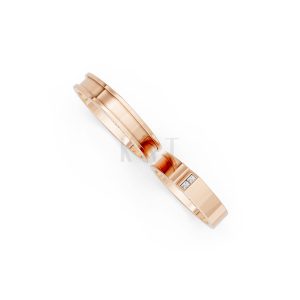 Nhẫn Cưới Collab Ceramic – H77 vàng hồng Rose Gold phong cách trẻ trung, nổi bật